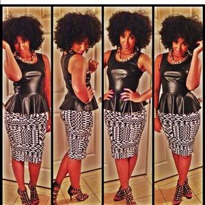 Stretchy tribal skirt