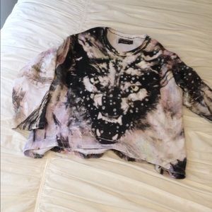Wolf print sweatshirt