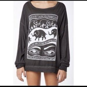 Brandy Melville rare black elephant sweater