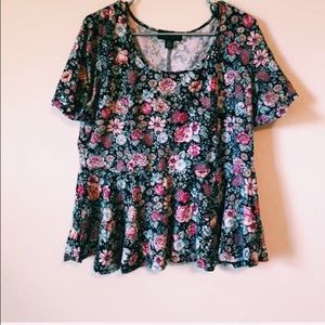 floral peplum 1.99 shipping!