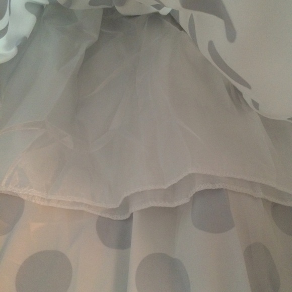Polka Dot Pleated Skater Skirt - Picture 4 of 4