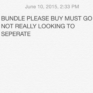 BUNDLE MUST GO WILL NOT SEPERATE GREAT DEAL!!!!!!!