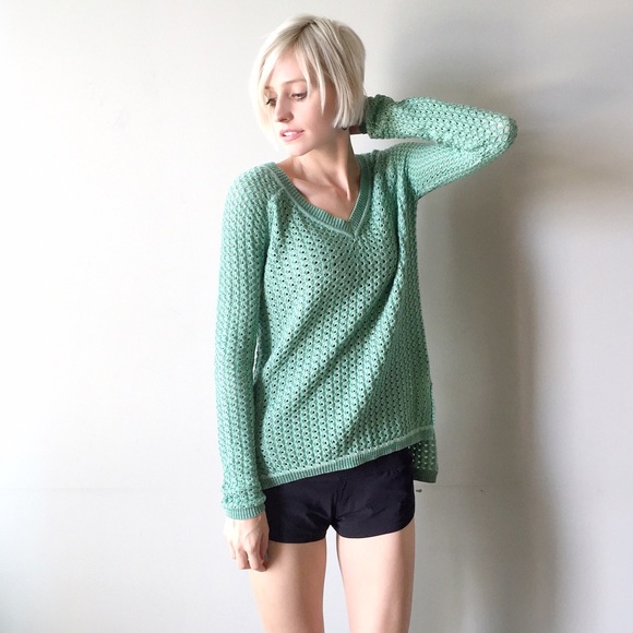 BCBG Kent Sweater in Mint - Picture 2 of 4