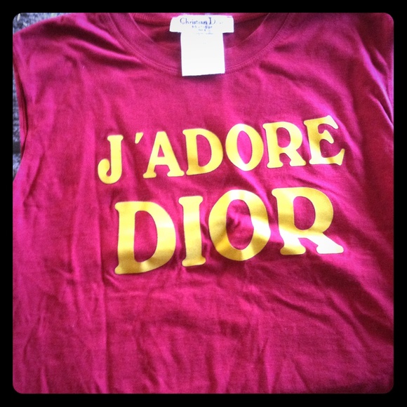 Authentic dior red tank top size large
