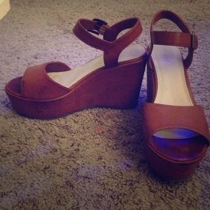 Forever 21 brown wedges
