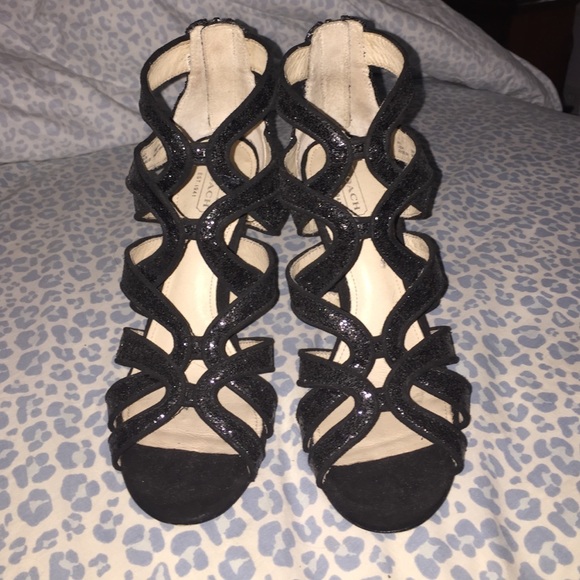 Black sparkly Coach heals