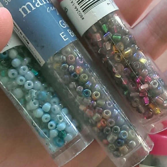 Colorful glass beads