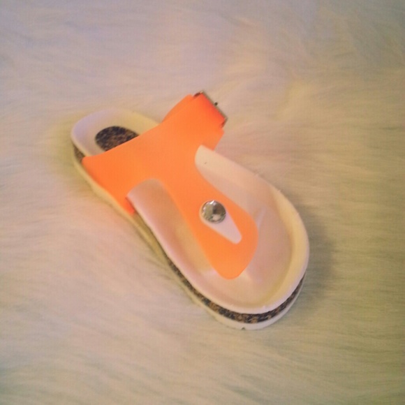 Orange Cycle Sandals