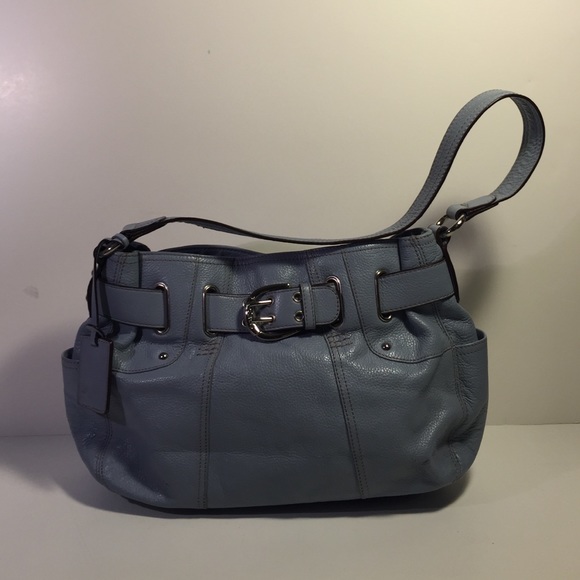 Tignanello Handbags - Tignanello light blue shoulder handbag