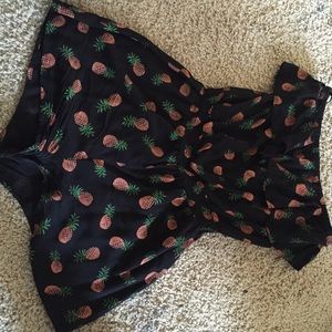Pineapple print romper