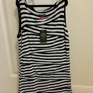 Vince Camuto layered bodycon summer tank dress