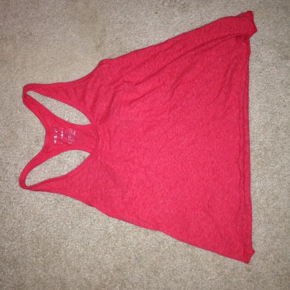 Pink crop top with pocket