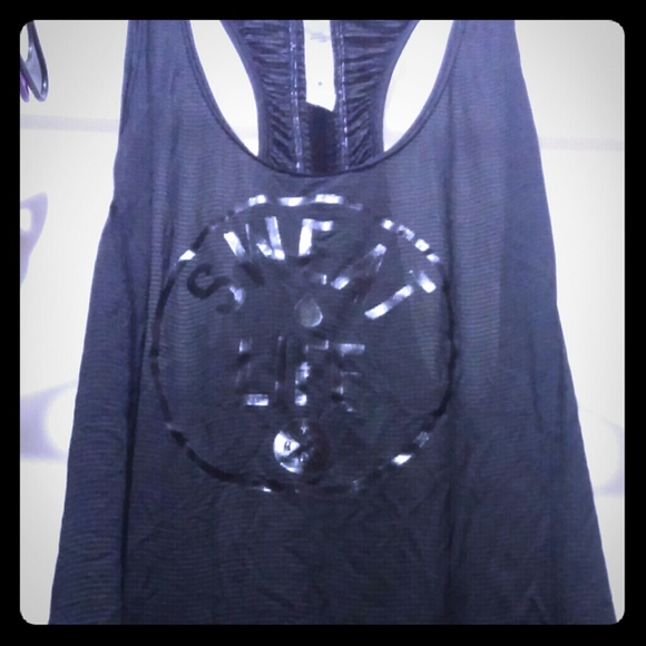 Black sweat for life Lululemon tank sz 12 4trade