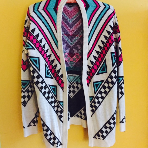 Forever 21 Sweaters - *RESERVED* Tribal Checkered Cardigan