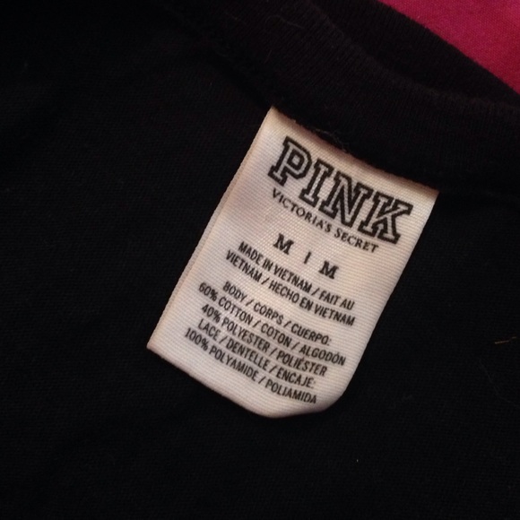 Black long sleeve with lace detail from pink :)