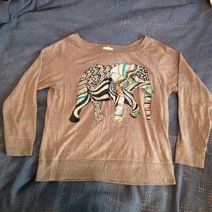 ✨SOLD✨ Elephant Print Sweater