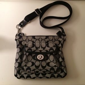 Black Coach cross body bag!