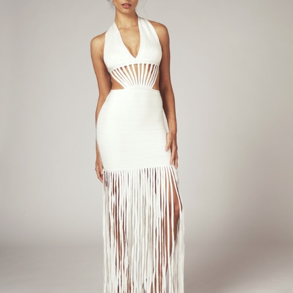 Kate Moss Inspired White Bandage Dress - Picture 1 of 4