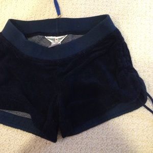 Hard Tail Navy Terry Cloth Drawstring Shorts