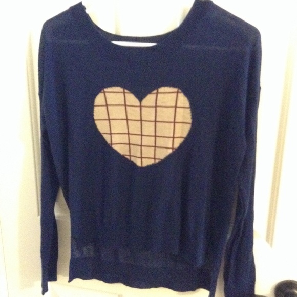 BUNDLE! Burgundy Leggings and Navy Blue Sweater - Picture 1 of 4