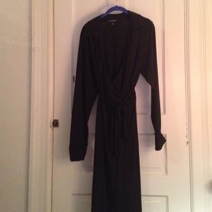 Black wrap dress