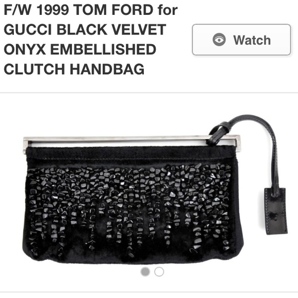 1999 Tom Ford for Gucci Onyx Encrusted clutch