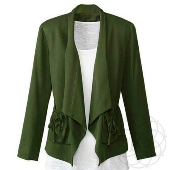 Coldwater Creek Jackets & Blazers - Coldwater Creek Draped Collar Jacket