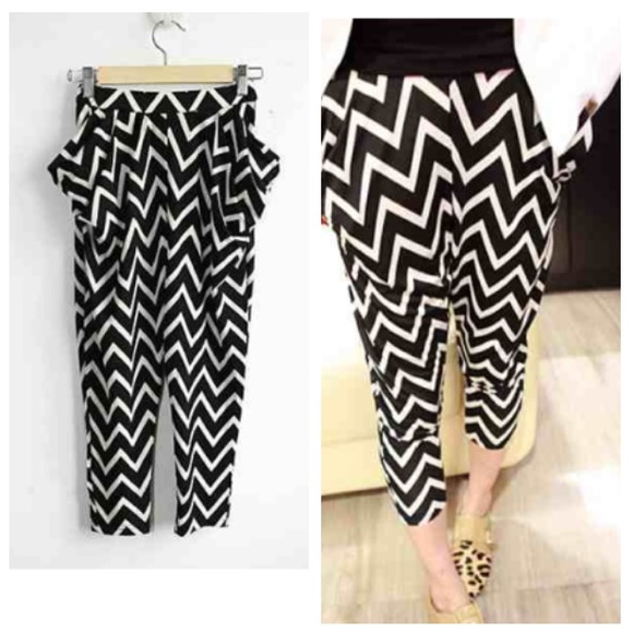🇺🇸4th of July Sale 🇺🇸Chevron Harem Pants