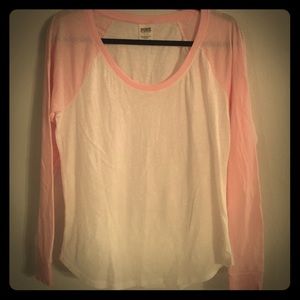VS Pink 3/4 sleeve baseball t-shirt! Super cute!