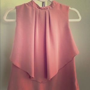 H&M Sleeveless Bib blouse. Size 6. High neck.