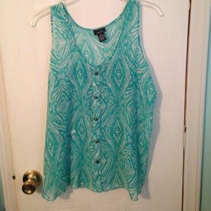 Very cute chiffon tank top!
