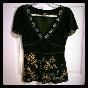 Anthropologie lithe Sycamore Blouse