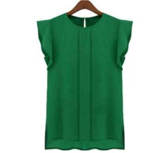 🇺🇸4th of July Sale 🇺🇸Tulip Sleeve Chiffon Top