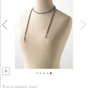 Zoe lariat necklace