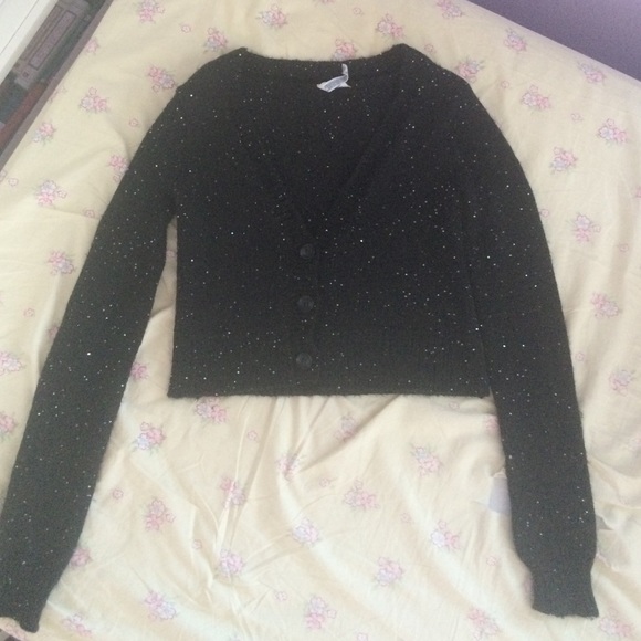 black cardigan