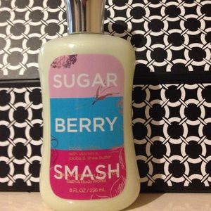 Full bottle of Sugar Berry Smash body lotion
