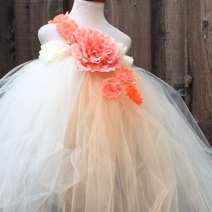 Custom made Ivory girl dress - infant to 10 years