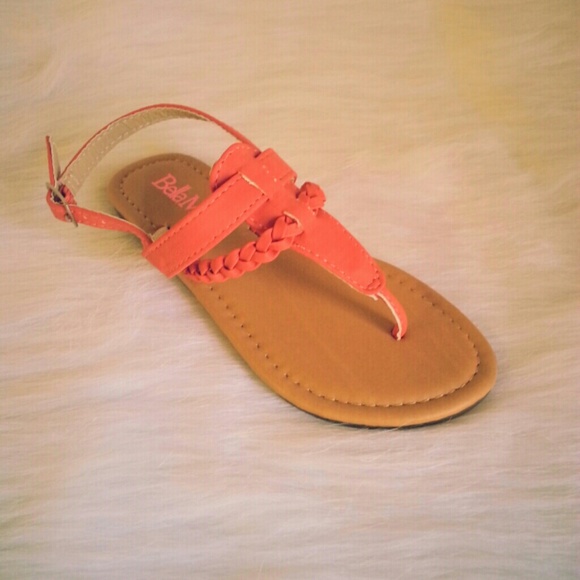 girls coral sandals