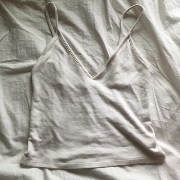 Brandy Melville white crop top