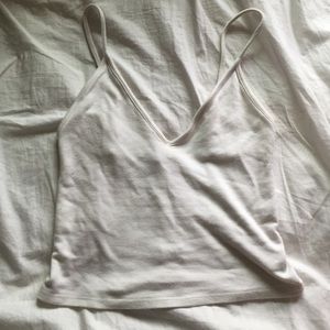 Brandy Melville white crop top
