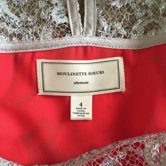 ❤️SALE❤️Anthropologie/Moulinette Soeurs Red Peplum - Picture 2 of 3