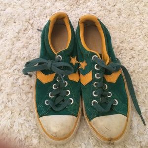 Vintage green converse all-stars