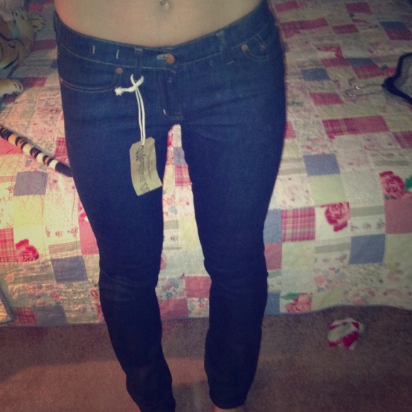 Madewell Alley Straight "Raw Wash" Jeans Size 27