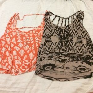 Tilly's cropped tanks