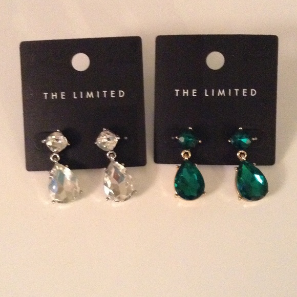 New! The Limited crystal earring duo