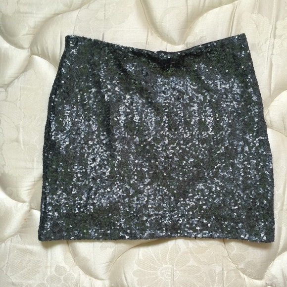 Backstage sequin mini skirt (from  free people)