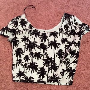 H&M Palm Crop Top