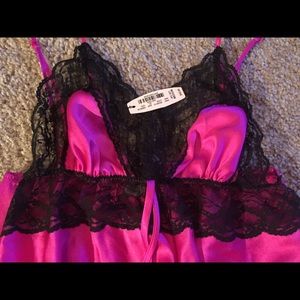 Victoria's Secret Hot Pink Lingerie Set