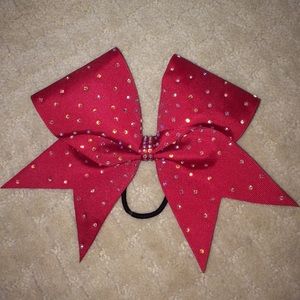 Red cheer bow and Nationals bow BUNDLE