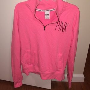 Coral Pink Zip-up sweatshirt